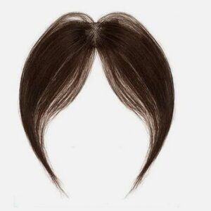 Clip in Bangs, 100% Real Human Hair Dark Brown Fake Bangs Clip in Hair Extension